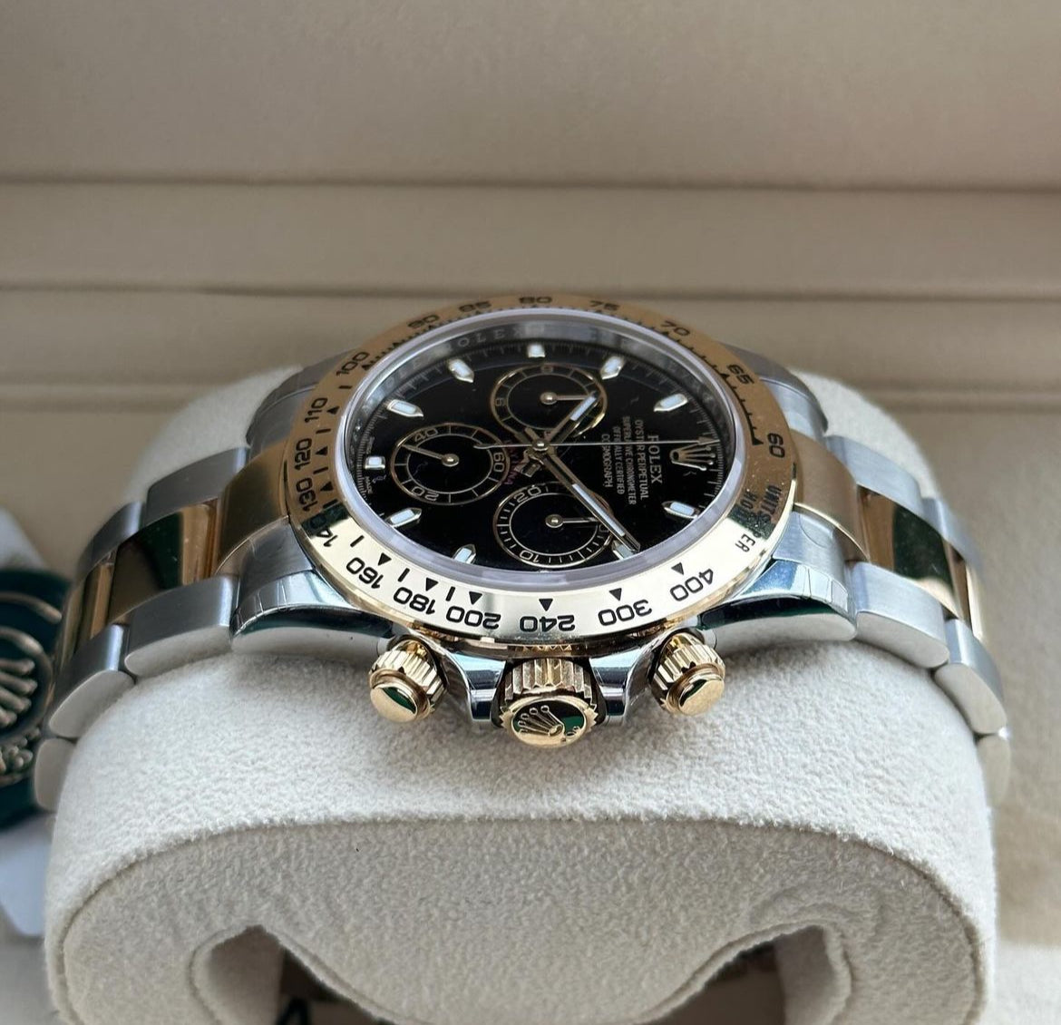 ROLEX DAYTONA ACCIAIO E ORO QUADRANTE NERO