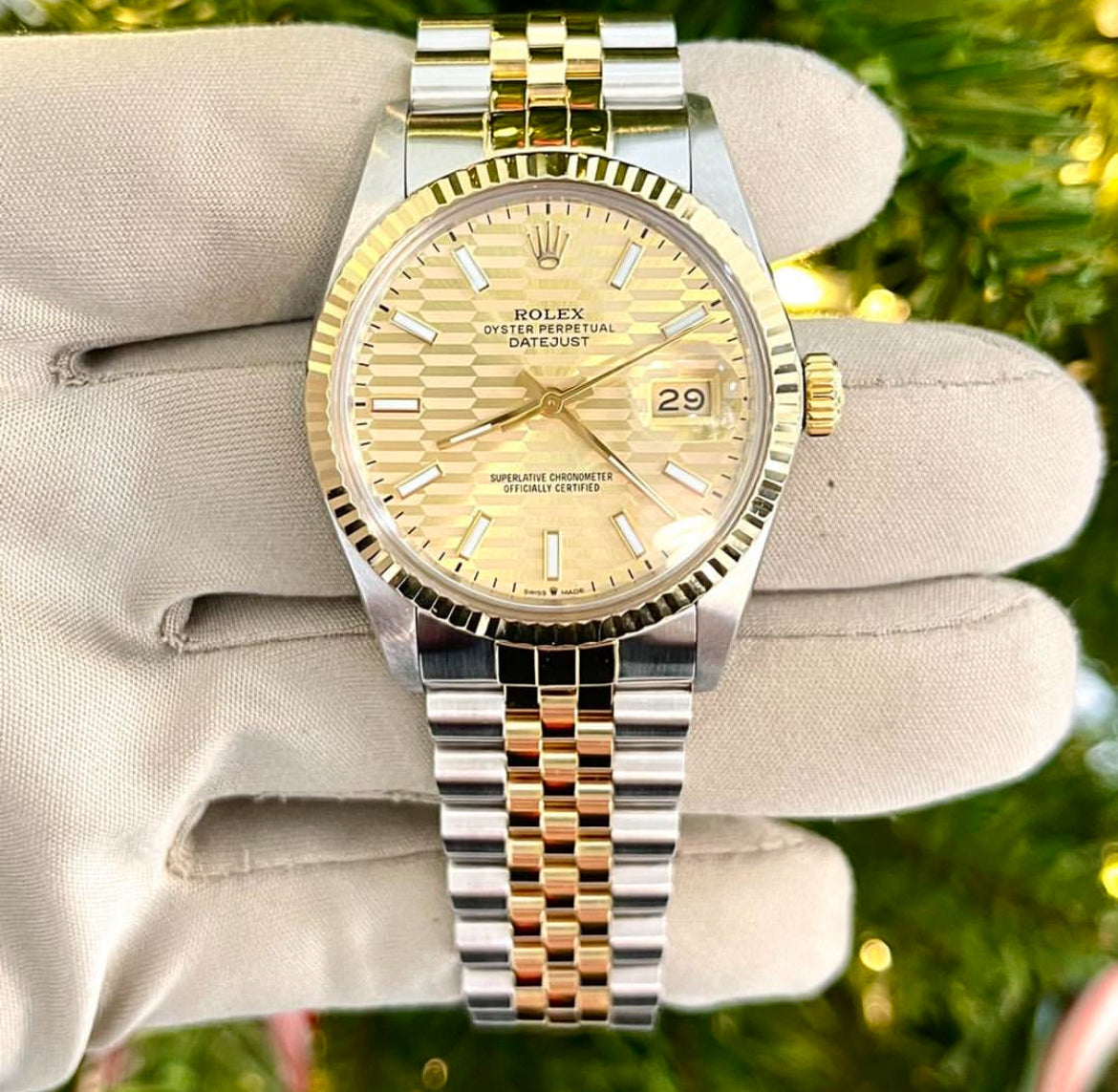 ROLEX DATEJUST JUBILEE GOLD DIAL