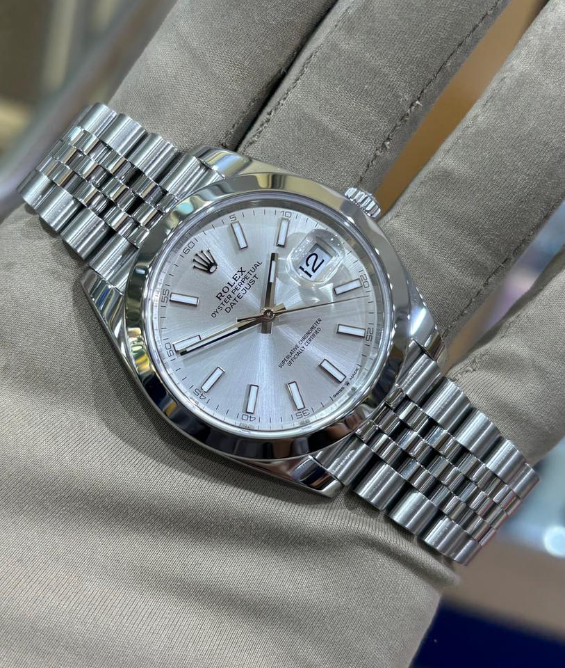 ROLEX DATEJUST JUBILEE SILVER DIAL