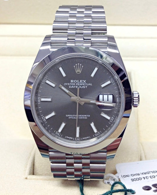 ROLEX DATEJUST JUBILÈE GRIGIO GHIERA LISCIA