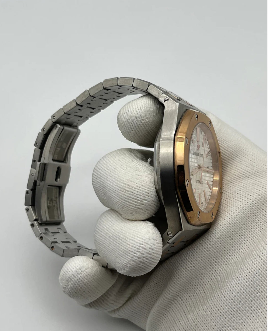 AUDEMARS PIGUET ROYAL OAK ACCIAIO E ORO QUADRANTE BIANCO