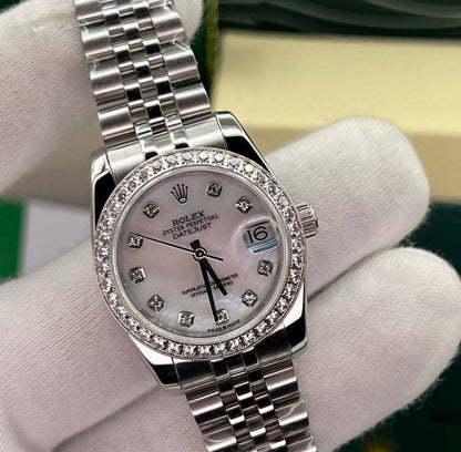 ROLEX DATEJUST DIAMOND QUADRANTE MADREPERLA