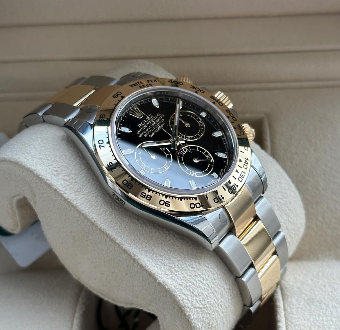 ROLEX DAYTONA ACCIAIO E ORO QUADRANTE NERO