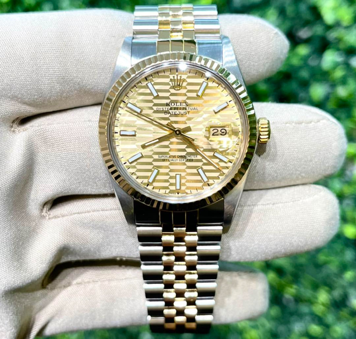 ROLEX DATEJUST JUBILEE GOLD DIAL