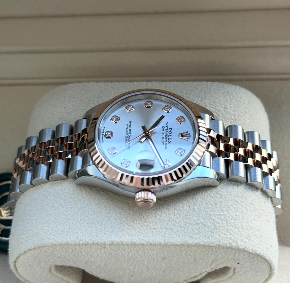 ROLEX DATEJUST JUBILEE ACCIAIO E ORO ROSA DIAMOND