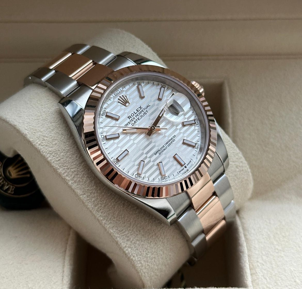 ROLEX DATEJUST OYSTER GOLD ROSÈ