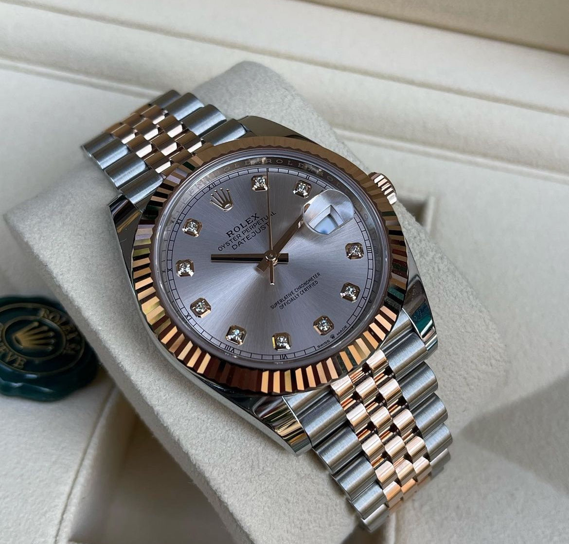 ROLEX DATEJUST JUBILEE ACCIAIO E ORO ROSA DIAMOND