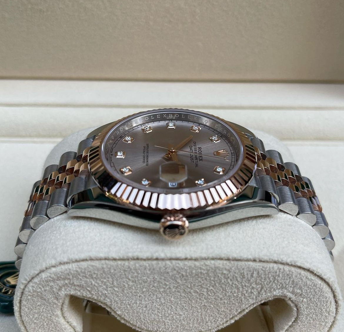 ROLEX DATEJUST JUBILEE ACCIAIO E ORO ROSA DIAMOND