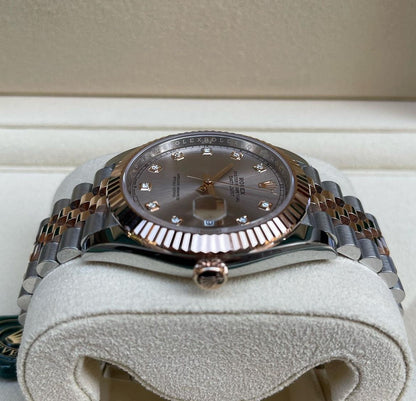 ROLEX DATEJUST JUBILEE ACCIAIO E ORO ROSA DIAMOND