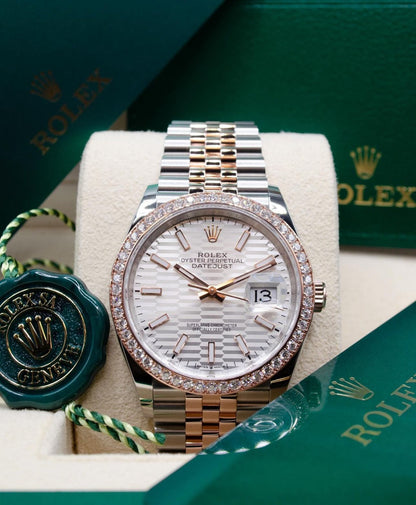 ROLEX DATEJUST JUBILEE ACCIAIO E ORO GHIERA DIAMOND
