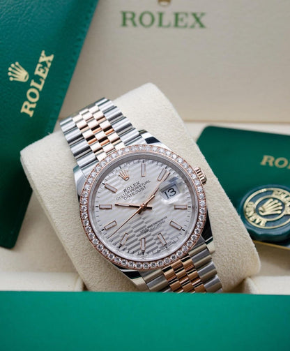 ROLEX DATEJUST JUBILEE ACCIAIO E ORO GHIERA DIAMOND