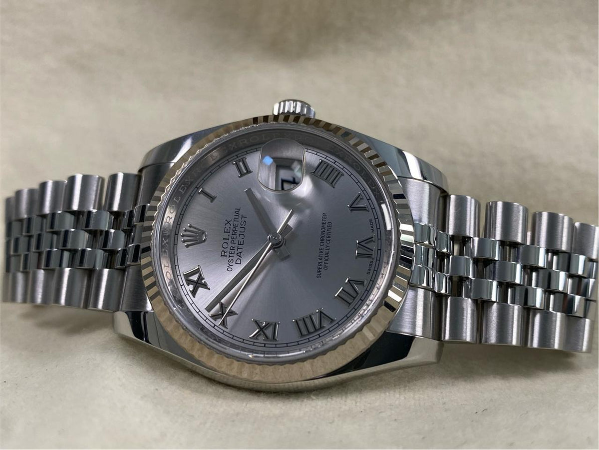 ROLEX DATEJUST JUBILEE SILVER DIAL NUMERI ROMANI