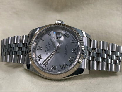 ROLEX DATEJUST JUBILEE SILVER DIAL NUMERI ROMANI