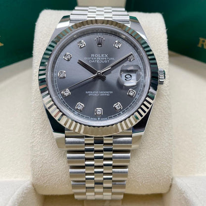 ROLEX DATEJUST JUBILÉE GREY DIAMOND