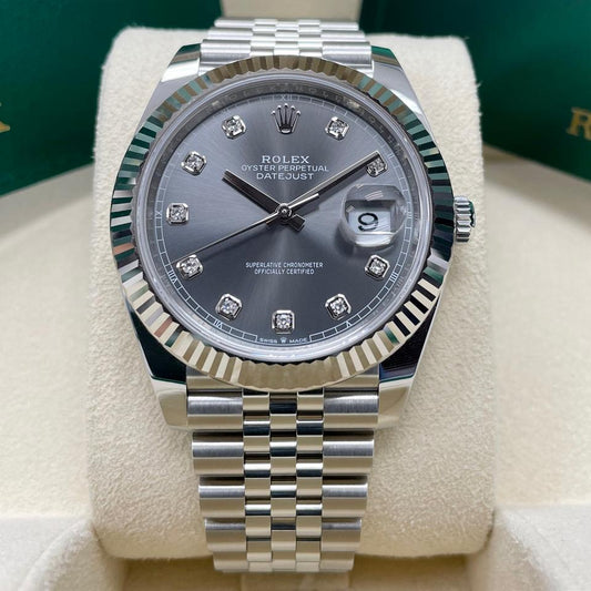 ROLEX DATEJUST JUBILÉE GREY DIAMOND
