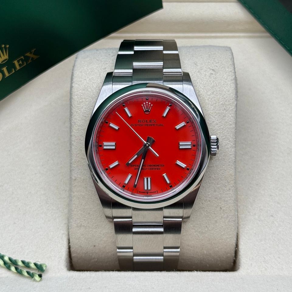 ROLEX OYSTER PERPETUAL RED DIAL