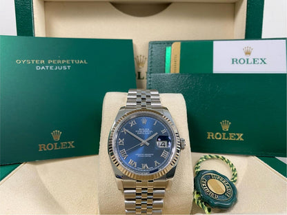 ROLEX DATEJUST JUBILÈE BLUE NUMERI ROMANI