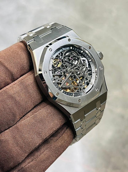 AUDERMARS PIGUET ROYAL OAK "SKELETON" SILVER