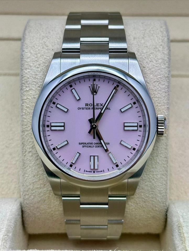 ROLEX OYSTER PERPETUAL PINK DIAL