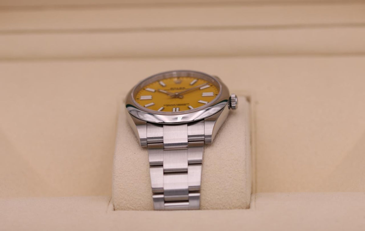 ROLEX OYSTER PERPETUAL YELLOW DIAL