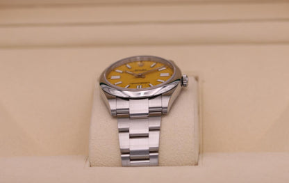 ROLEX OYSTER PERPETUAL YELLOW DIAL