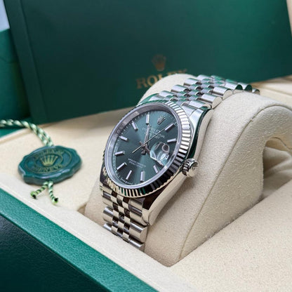 ROLEX DATEJUST JUBILÉE VERDE GHIERA ZIGRINATA