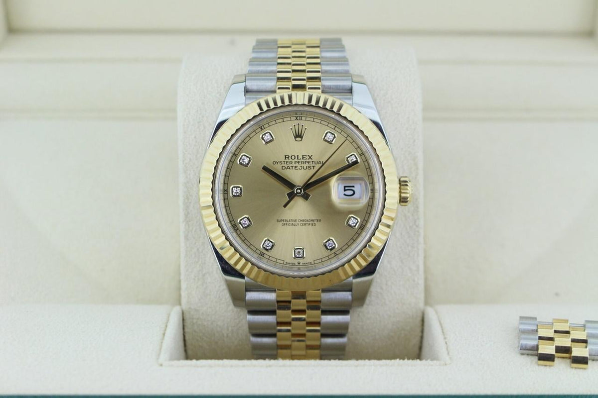 ROLEX DATEJUST JUBILÈE CHAMPAGNE DIAMOND