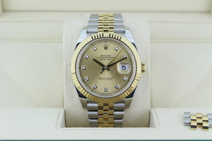ROLEX DATEJUST JUBILÈE CHAMPAGNE DIAMOND