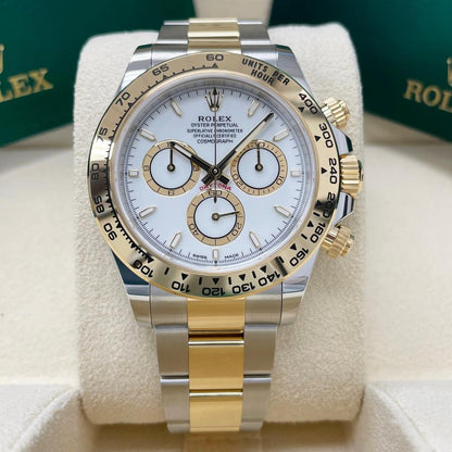 ROLEX DAYTONA ACCIAIO E ORO QUADRANTE BIANCO