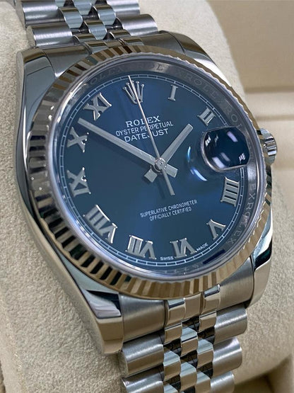 ROLEX DATEJUST JUBILÈE BLUE NUMERI ROMANI