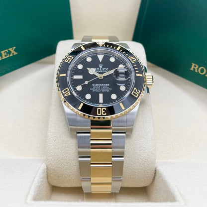 ROLEX SUBMARINER BLACK & GOLD