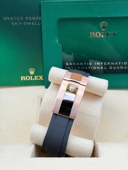 ROLEX SKY-DWELLER OYSTERFLEX CHOCOLATE