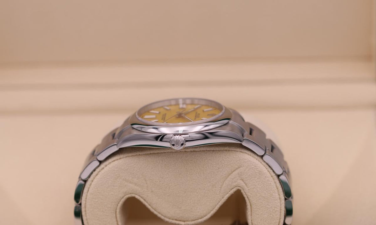 ROLEX OYSTER PERPETUAL YELLOW DIAL