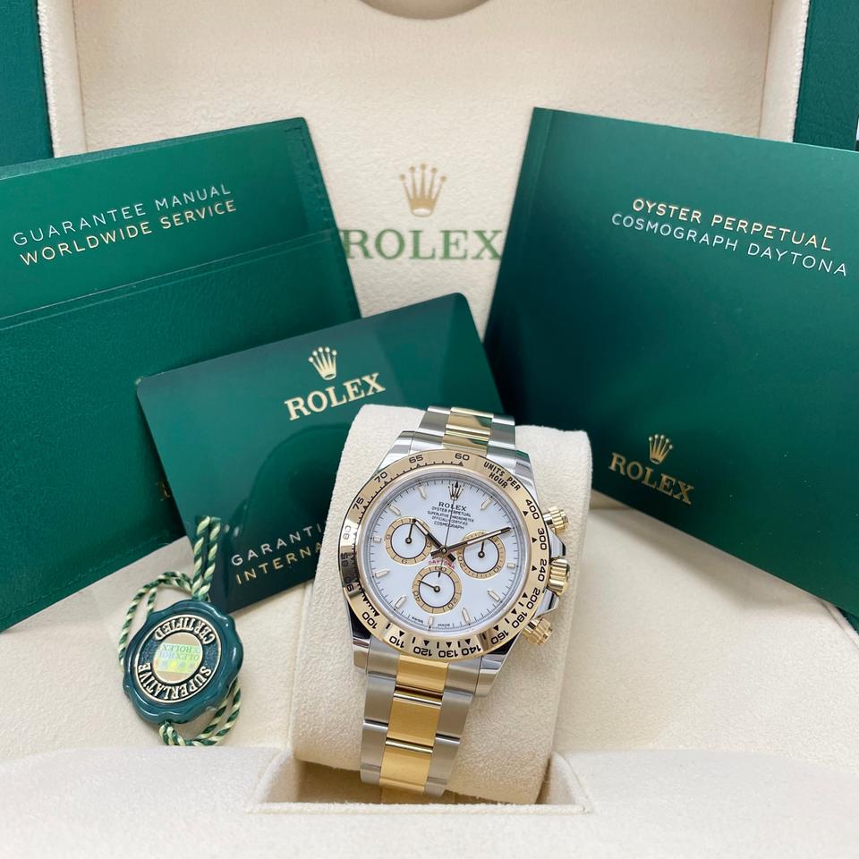 ROLEX DAYTONA ACCIAIO E ORO QUADRANTE BIANCO
