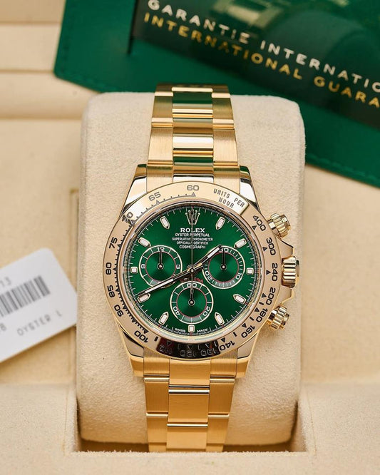 ROLEX DAYTONA GOLD GREEN DIAL "JOHN MAYER"