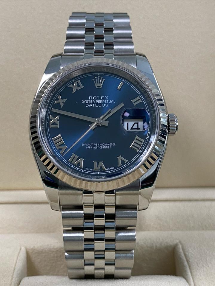 ROLEX DATEJUST JUBILÈE BLUE NUMERI ROMANI