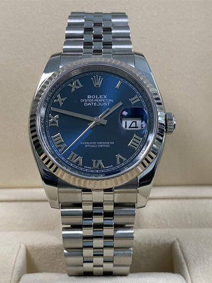 ROLEX DATEJUST JUBILÈE BLUE NUMERI ROMANI