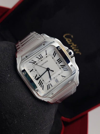 CARTIER SANTOS WHITE DIAL