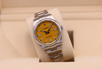 ROLEX OYSTER PERPETUAL YELLOW DIAL