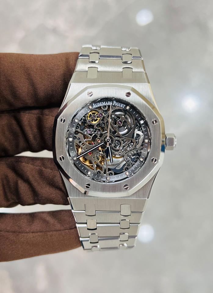 AUDERMARS PIGUET ROYAL OAK "SKELETON" SILVER