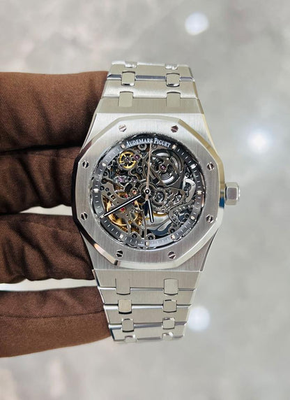 AUDERMARS PIGUET ROYAL OAK "SKELETON" SILVER