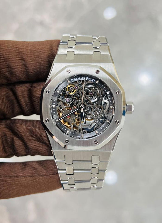 AUDERMARS PIGUET ROYAL OAK "SKELETON" SILVER