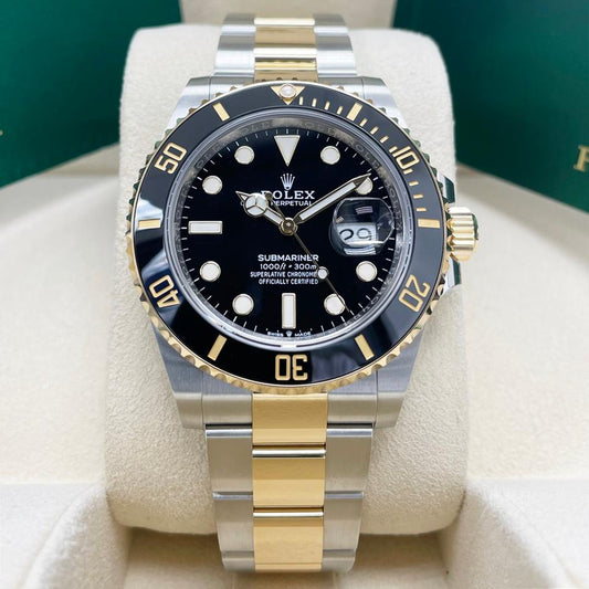 ROLEX SUBMARINER BLACK & GOLD