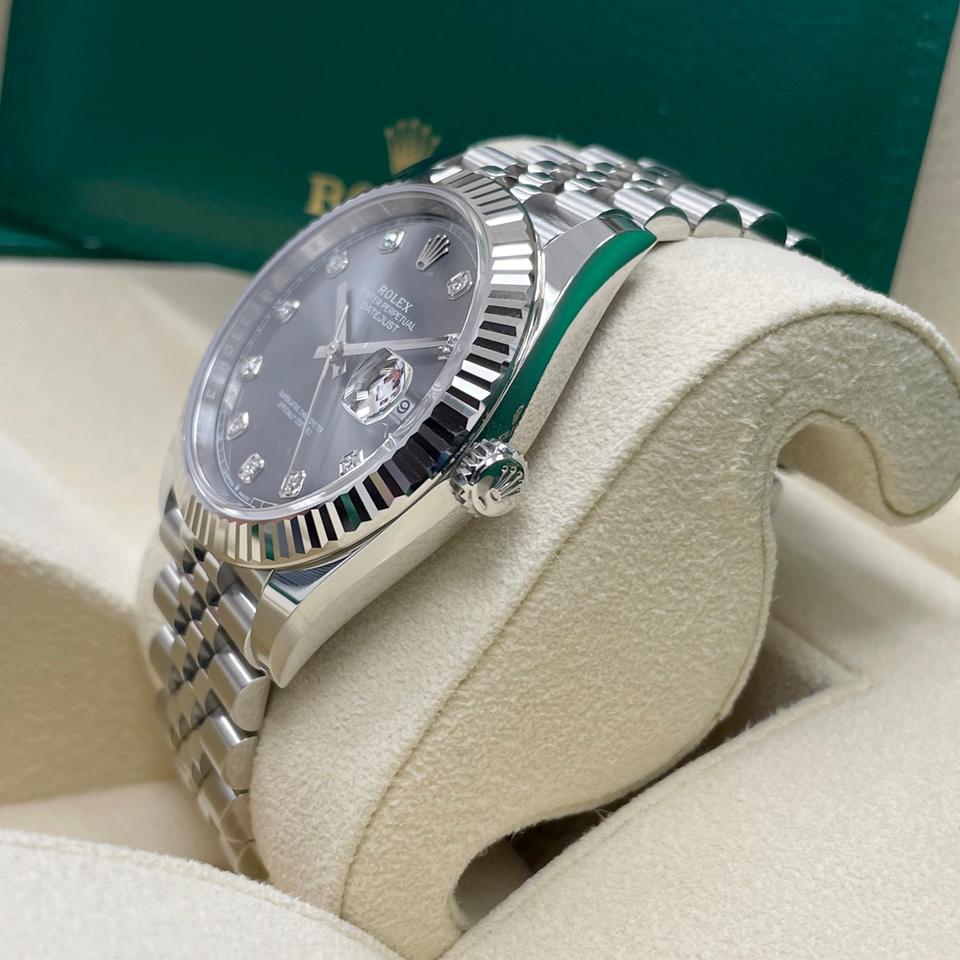 ROLEX DATEJUST JUBILÉE GREY DIAMOND