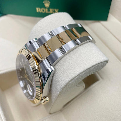 ROLEX DATEJUST OYSTER BLACK & GOLD