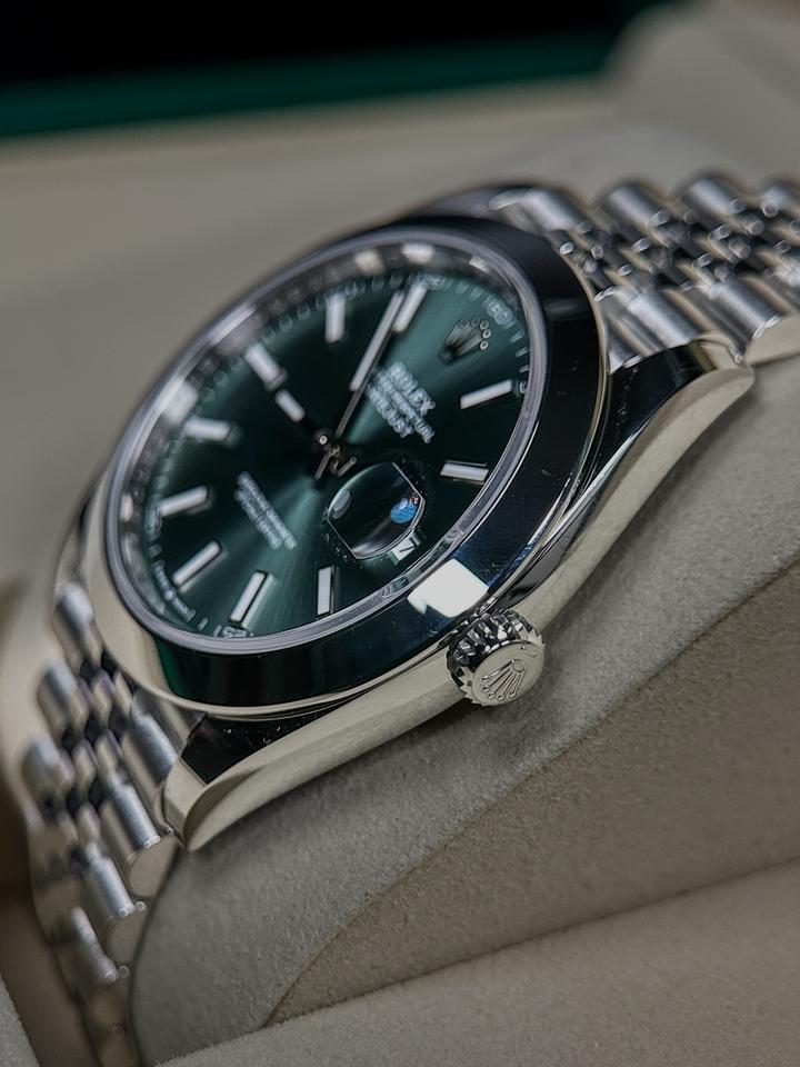 ROLEX DATEJUST JUBILEE VERDE GHIERA LISCIA