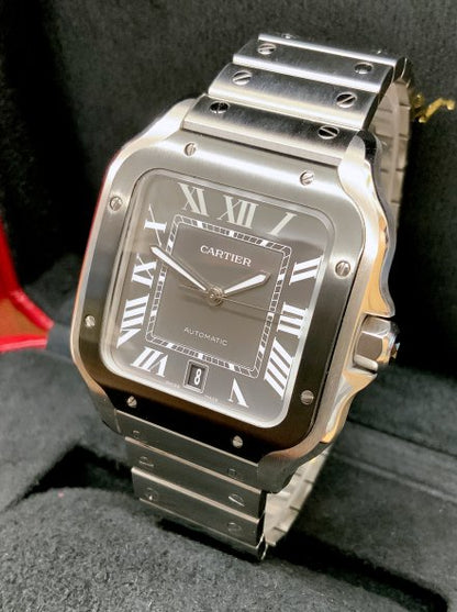 CARTIER SANTOS BLACK DIAL