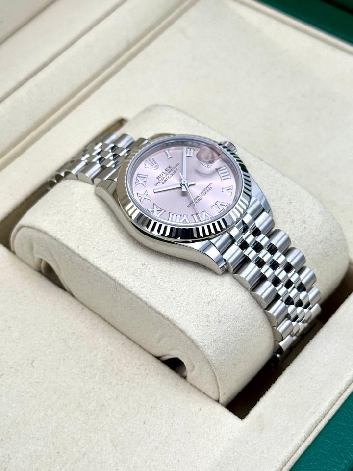 ROLEX DATEJUST JUBILÈE ROSA NUMERI ROMANI