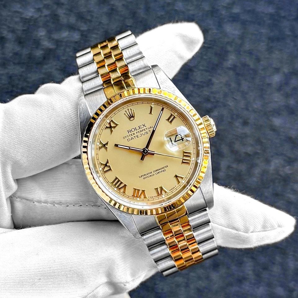 ROLEX DATEJUST JUBILEE CHAMPAGNE ROMAN