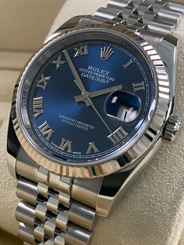 ROLEX DATEJUST JUBILÈE BLUE NUMERI ROMANI